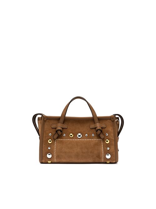Borsa Marcella Joy in suede con borchie GIANNI CHIARINI | BS 12406 TNGRCARAMEL